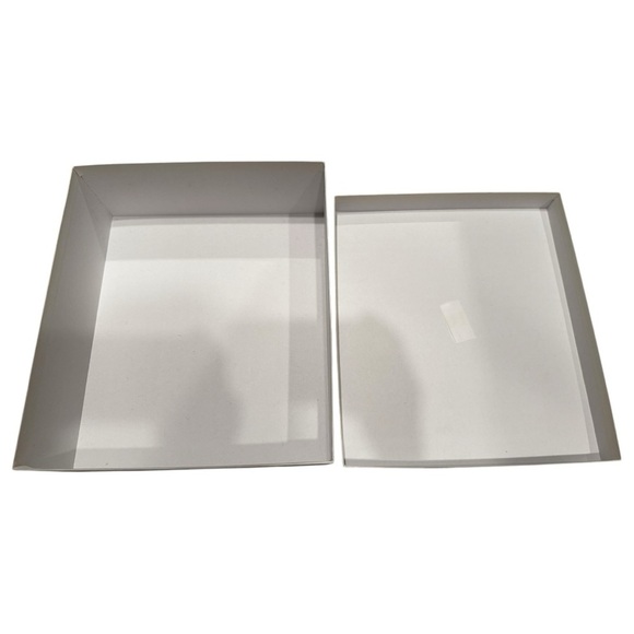 L’AGENCE Designer Shoe Box | White Storage Box | 13x11.5x4.5” - Picture 2 of 3